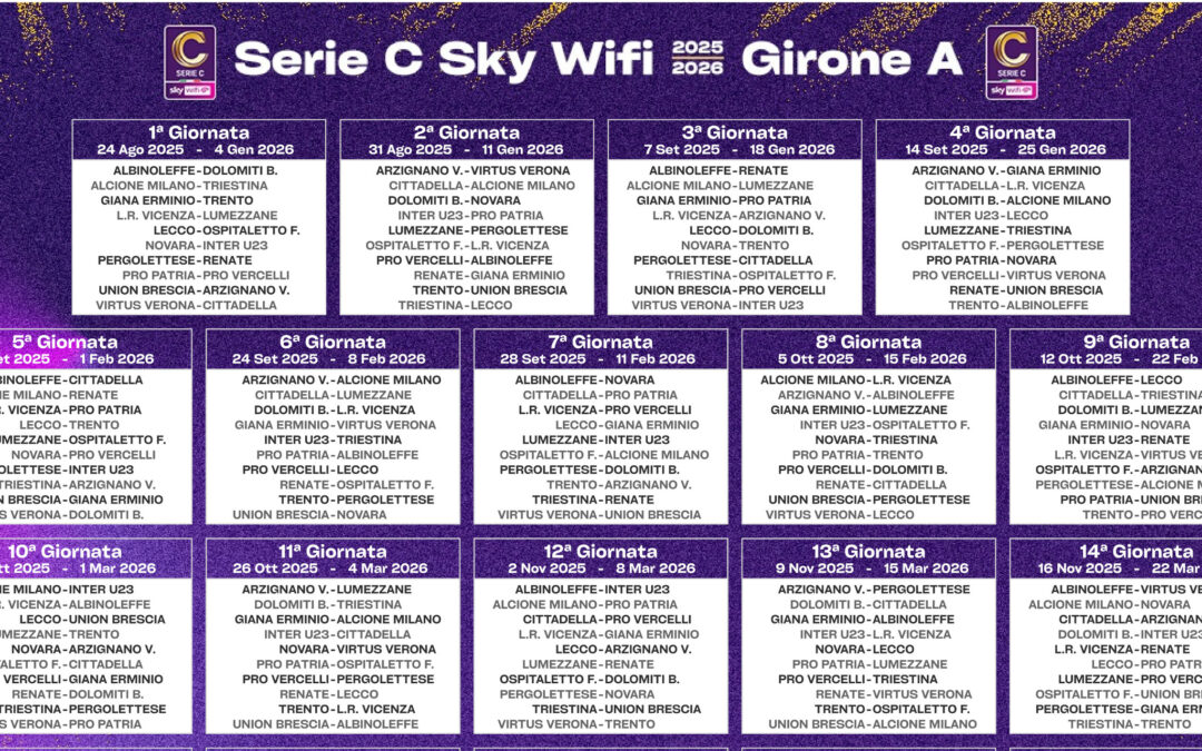 CALENDARIO 2025/26